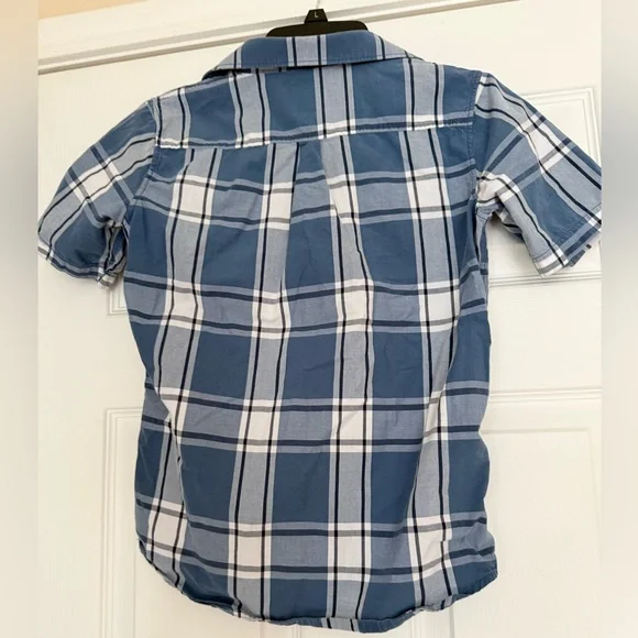 Vans Blue and White Plaid Casual Shirt - Picture 2 of 3